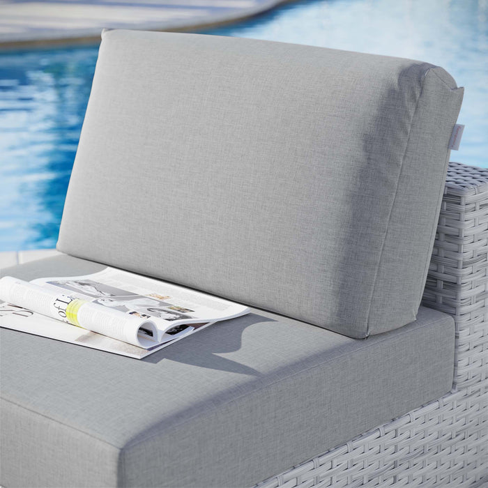 Convene Outdoor Patio Armless Chair - detail close-up