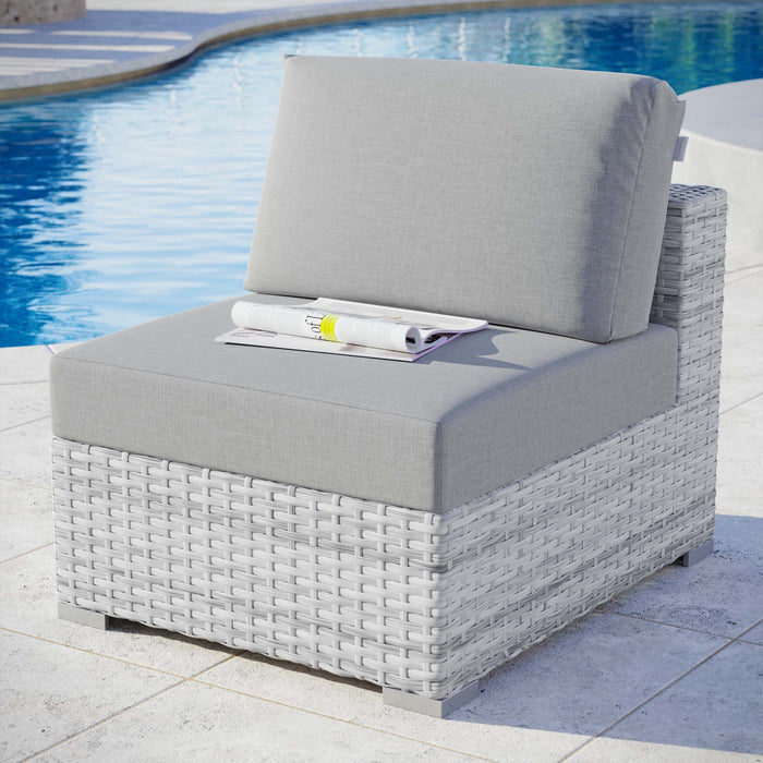 Convene Outdoor Patio Armless Chair - Modway \outdoor\sofas & sectionals