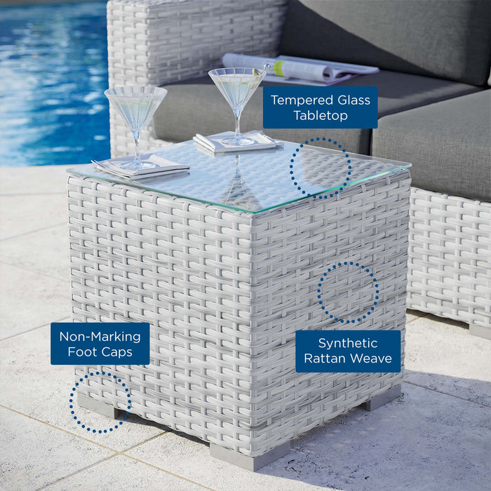 Convene Outdoor Patio Side Table - detail close-up
