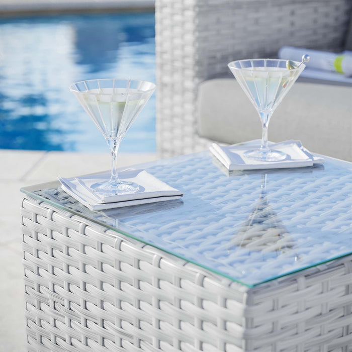 Convene Outdoor Patio Side Table - in lifestyle setting