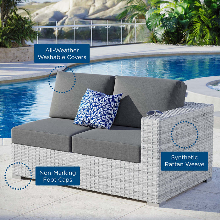 Convene Outdoor Patio Right-Arm Loveseat - detail close-up