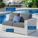 Convene Outdoor Patio Right-Arm Loveseat - detail close-up