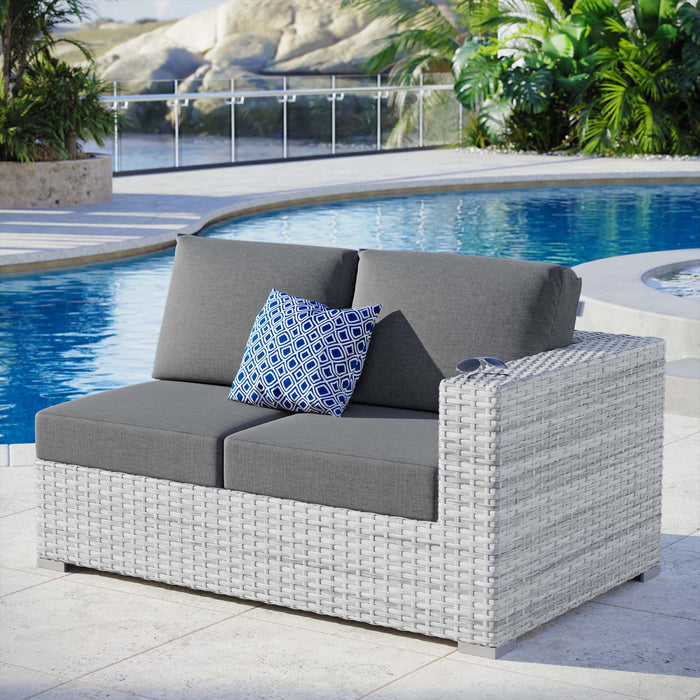 Convene Outdoor Patio Right-Arm Loveseat - Modway \outdoor\sofas & sectionals