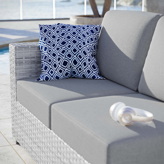Convene Outdoor Patio Left-Arm Loveseat - in lifestyle setting