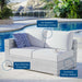 Convene Outdoor Patio Left-Arm Loveseat - view 19