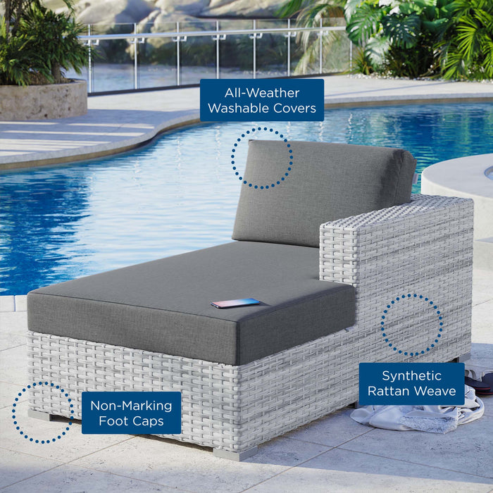 Convene Outdoor Patio Right Chaise - detail close-up