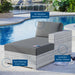 Convene Outdoor Patio Right Chaise - detail close-up