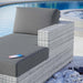 Convene Outdoor Patio Right Chaise - in lifestyle setting