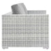 Convene Outdoor Patio Loveseat Light Gray Gray