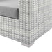 Convene Outdoor Patio Loveseat Light Gray Gray