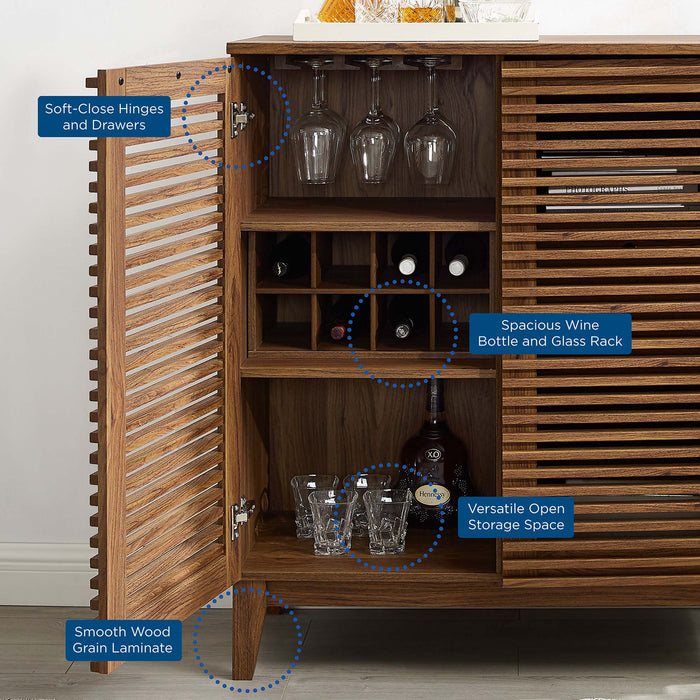 Render Bar Cabinet - detail close-up
