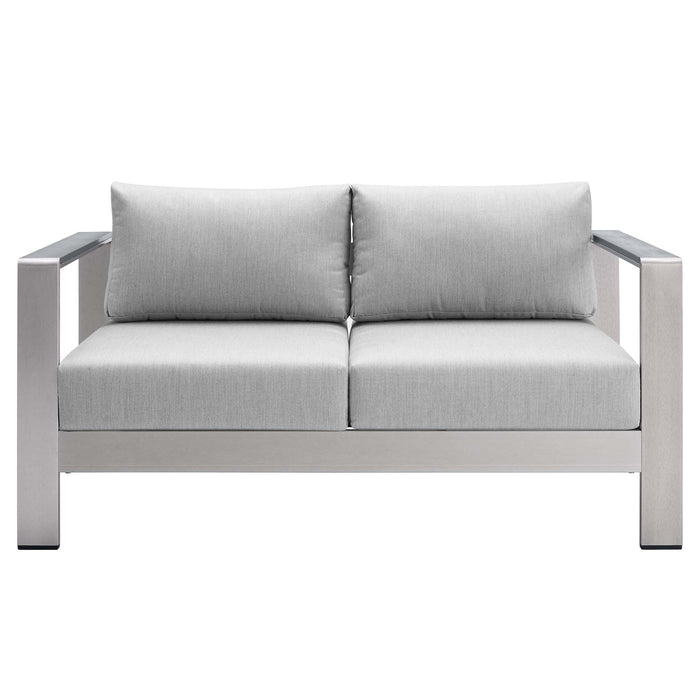 Shore Sunbrella® Fabric Outdoor Patio Aluminum 3 Piece Set by Modway - control panel detail