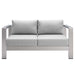 Shore Sunbrella® Fabric Outdoor Patio Aluminum 3 Piece Set by Modway - control panel detail