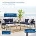 Shore Sunbrella® Fabric Outdoor Patio Aluminum 3 Piece Set by Modway - view 17