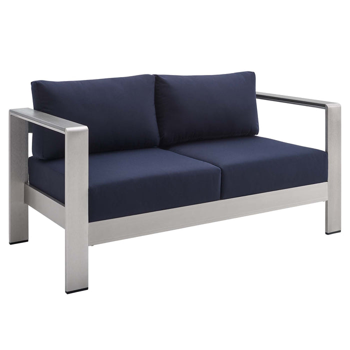 Shore Sunbrella® Fabric Outdoor Patio Aluminum 3 Piece Set by Modway - view 19