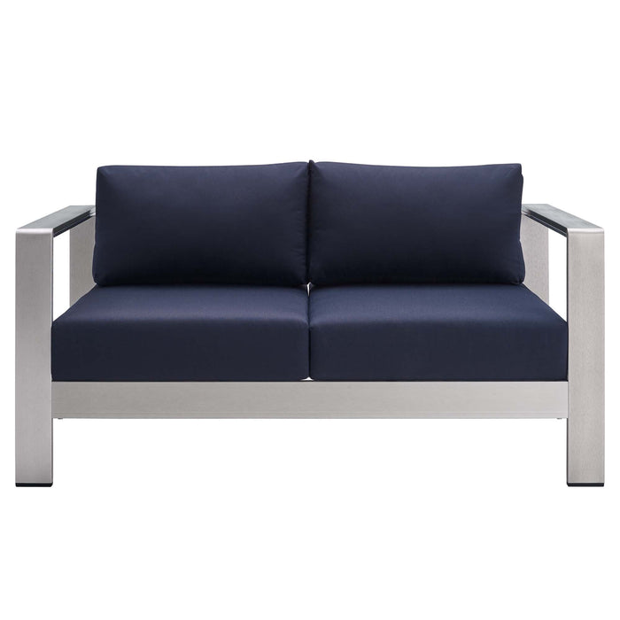 Shore Sunbrella® Fabric Outdoor Patio Aluminum 3 Piece Set by Modway - view 26
