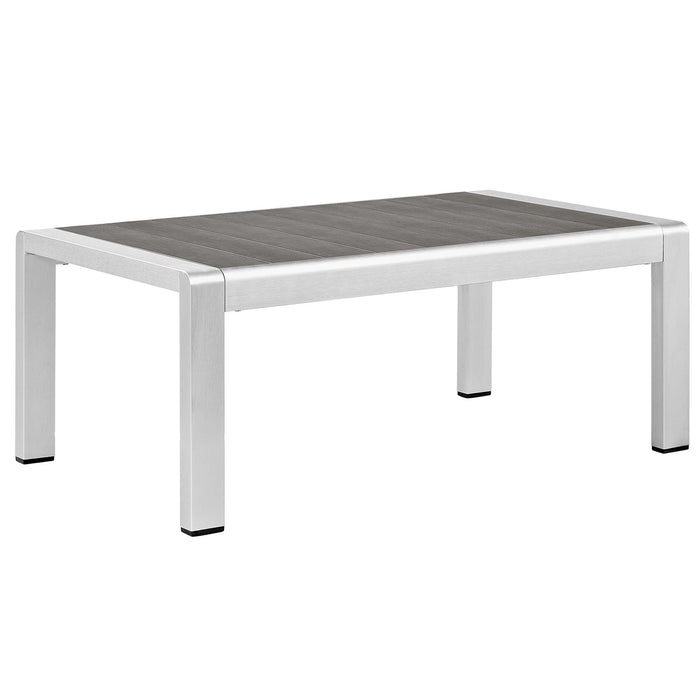 Modway Shore Sunbrella® Fabric Outdoor Patio Aluminum 4 Piece Set - Dimensions