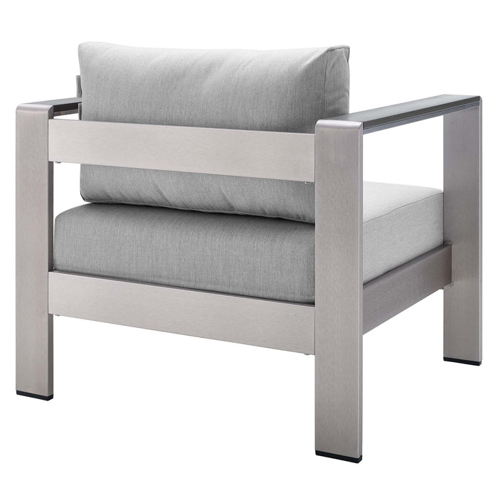 Modway Shore Sunbrella® Fabric Outdoor Patio Aluminum 4 Piece Set - View 10