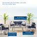 Modway Shore Sunbrella® Fabric Outdoor Patio Aluminum 4 Piece Set - View 29