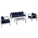 Modway Shore Sunbrella® Fabric Outdoor Patio Aluminum 4 Piece Set - View 31