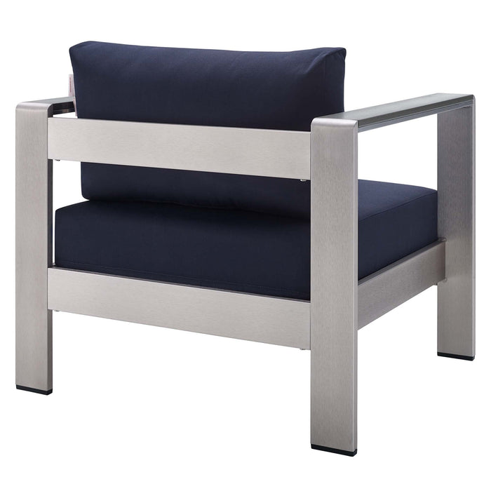 Modway Shore Sunbrella® Fabric Outdoor Patio Aluminum 4 Piece Set - View 22