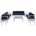 Modway Shore Sunbrella® Fabric Outdoor Patio Aluminum 7 Piece Set - View 34