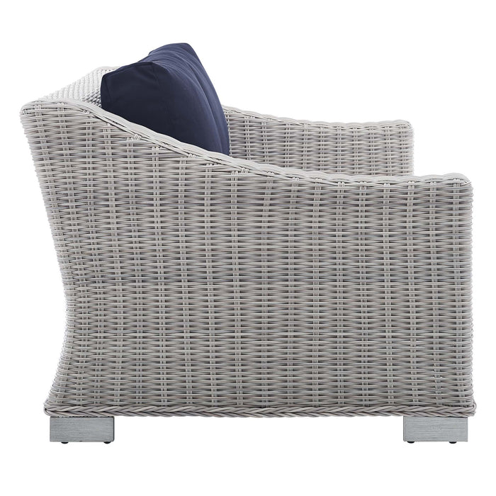 Conway 4-Piece Sunbrella® Outdoor Patio Wicker Rattan Furniture Set