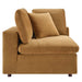 Commix Down Filled Overstuffed Performance Velvet Corner Chair - view 5