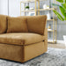 Commix Down Filled Overstuffed Performance Velvet Corner Chair - in lifestyle setting