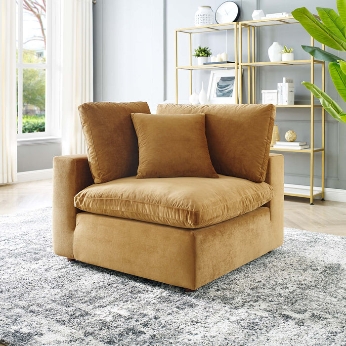 Commix Down Filled Overstuffed Performance Velvet Corner Chair - Modway \living\sectionals