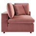 Commix Down Filled Overstuffed Performance Velvet Corner Chair - view 12