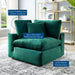 Commix Down Filled Overstuffed Performance Velvet Corner Chair - view 17