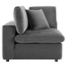 Commix Down Filled Overstuffed Performance Velvet Corner Chair - view 26