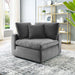 Commix Down Filled Overstuffed Performance Velvet Corner Chair - view 22