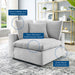 Commix Down Filled Overstuffed Performance Velvet Corner Chair - view 31