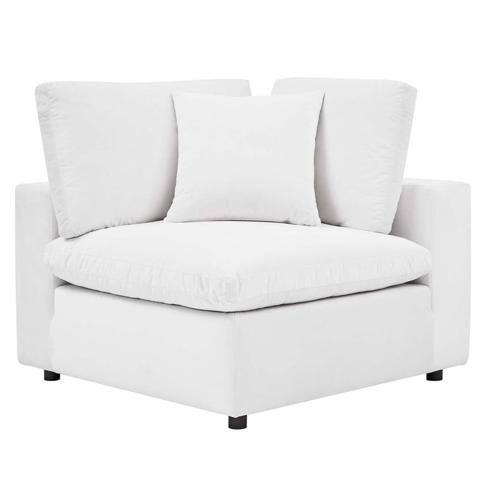 Commix Down Filled Overstuffed Performance Velvet Corner Chair - view 44