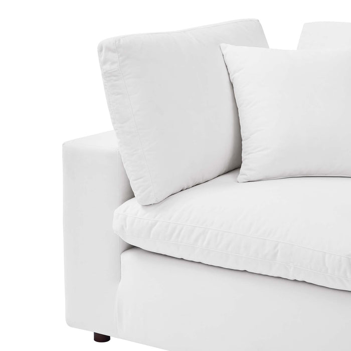 Commix Down Filled Overstuffed Performance Velvet Corner Chair - view 49