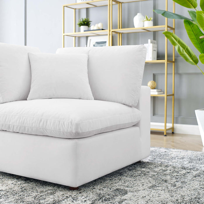 Commix Down Filled Overstuffed Performance Velvet Corner Chair - view 46
