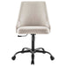 Designate Swivel Upholstered Office Chair Black Beige