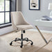 Designate Swivel Upholstered Office Chair Black Beige