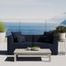 Saybrook Outdoor Patio Upholstered 2-Piece Sectional Sofa Loveseat - view 9