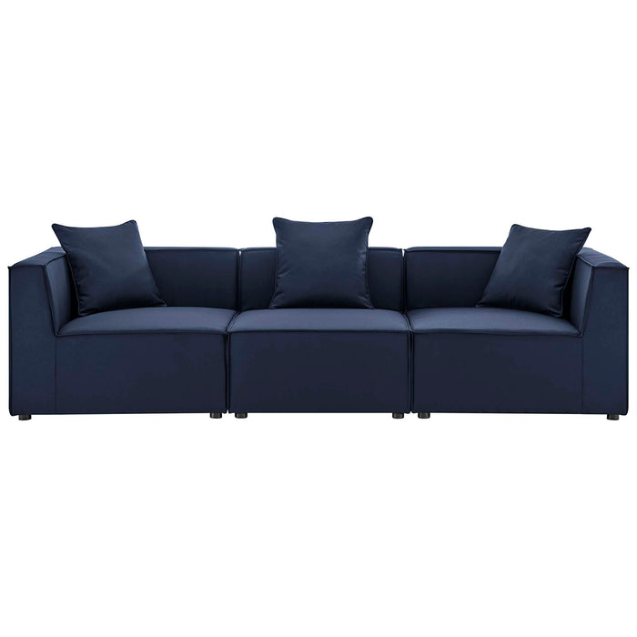 Saybrook Outdoor Patio Upholstered 3-Piece Sectional Sofa - view 13