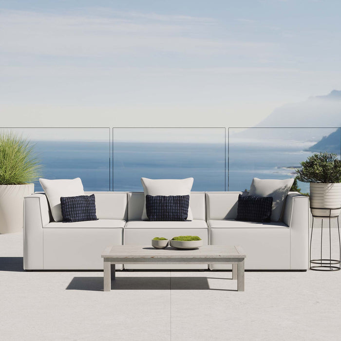 Saybrook Outdoor Patio Upholstered 3-Piece Sectional Sofa - view 23