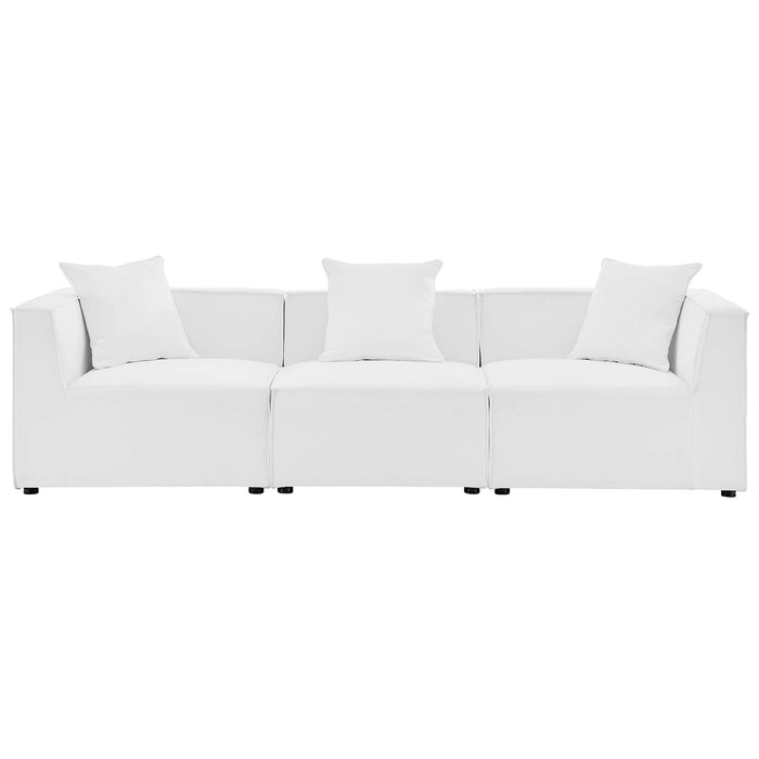Saybrook Outdoor Patio Upholstered 3-Piece Sectional Sofa - view 24
