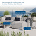 Saybrook Outdoor Patio Upholstered 4-Piece Sectional Sofa - detail close-up