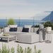 Saybrook Outdoor Patio Upholstered 4-Piece Sectional Sofa - Modway \outdoor\sofas & sectionals