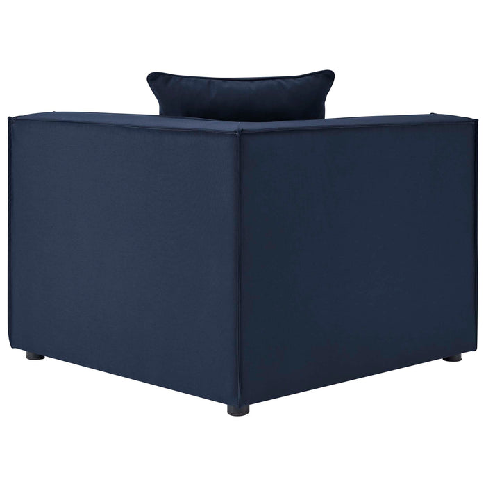 Saybrook Outdoor Patio Upholstered 4-Piece Sectional Sofa - view 22
