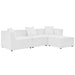 Saybrook Outdoor Patio Upholstered 4-Piece Sectional Sofa - view 27