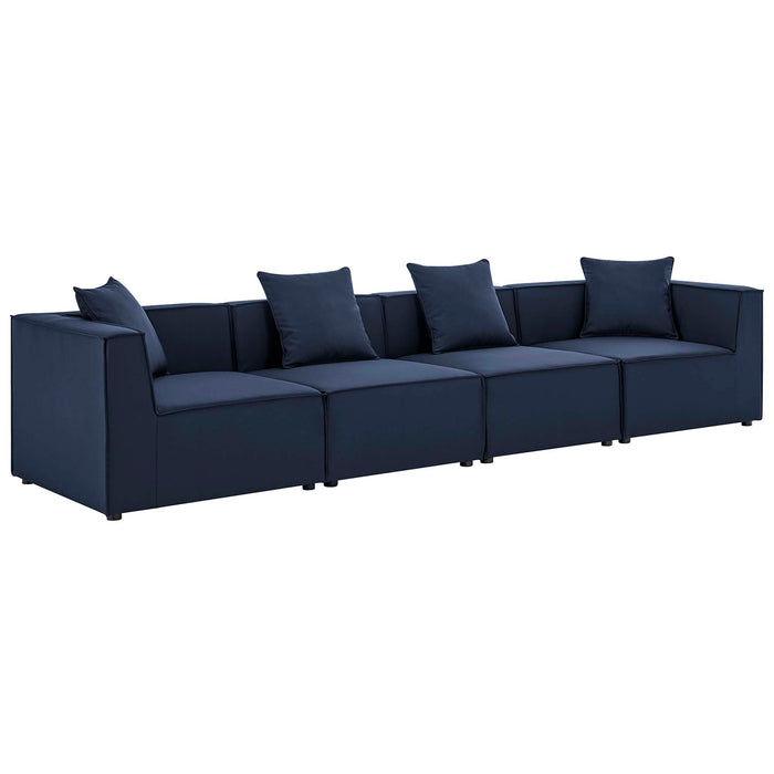 Saybrook Outdoor Patio Upholstered 4-Piece Sectional Sofa by Modway - control panel detail