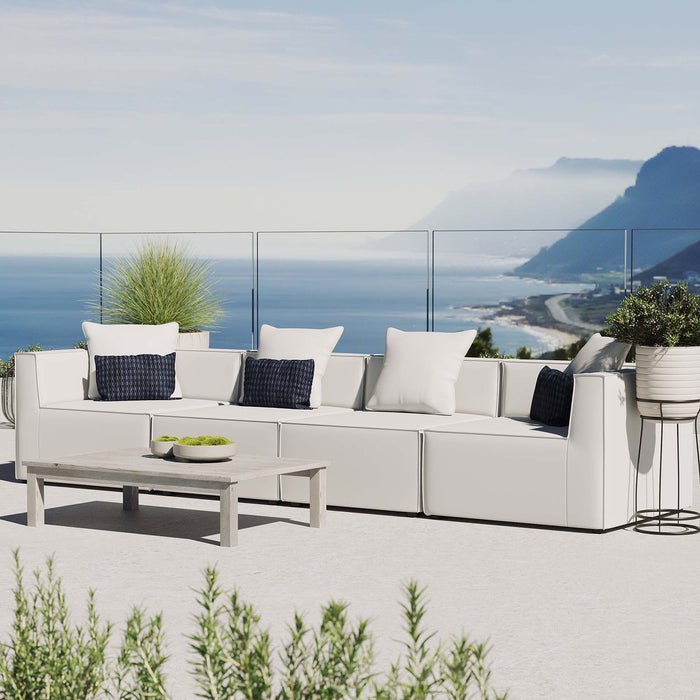 Saybrook Outdoor Patio Upholstered 4-Piece Sectional Sofa by Modway - view 21